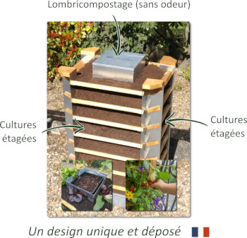 Vertika, le potager composteur